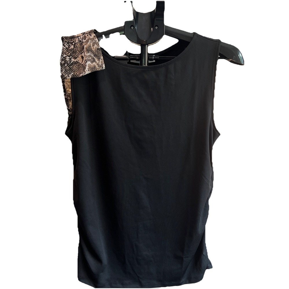 Nine West Black Woman's Sleeveless Top Sz‎ L